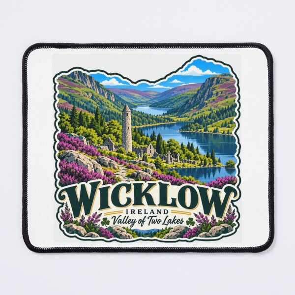Item preview, Wicklow Ireland Valley Of Two Lakes Irish Travel Destination designed and sold by NightGlyph.