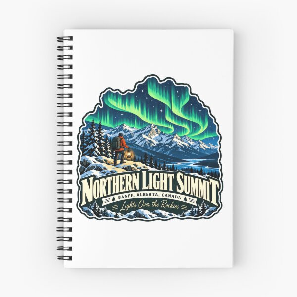 Item preview, Northern Light Summit Banff Alberta Canada Rocky Mountains Aurora Borealis designed and sold by NeedForParks.