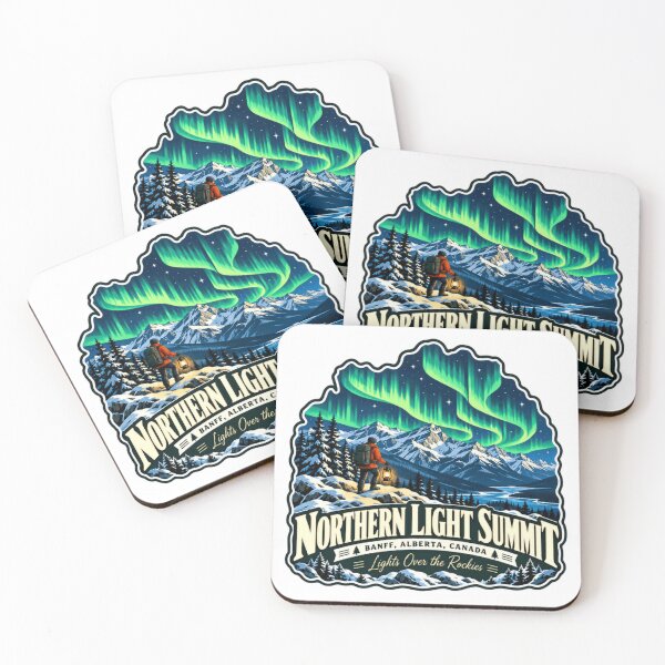 Item preview, Northern Light Summit Banff Alberta Canada Rocky Mountains Aurora Borealis designed and sold by NeedForParks.