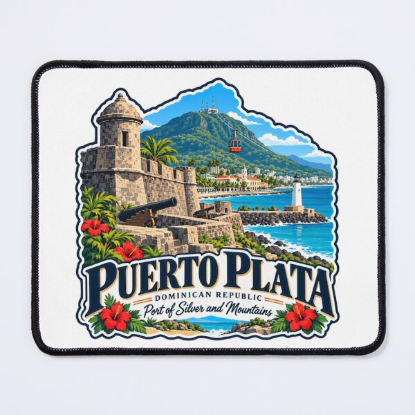 Item preview, Puerto Plata Dominican Republic Port Of Silver And Mountains Travel Souvenir designed and sold by NightGlyph.