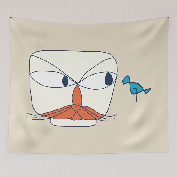 Item preview, Cat and Bird (Inspired by Paul Klee) #5 designed and sold by EunsooLee.