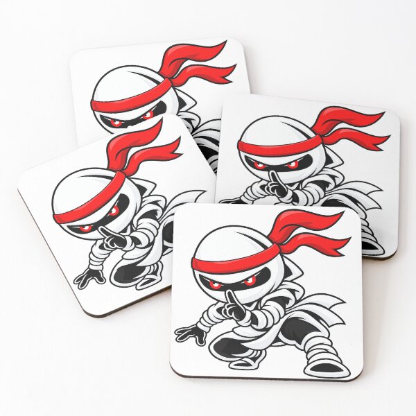 Item preview, Chibi Ninja Stealth Shhh Quiet - White Shōzoku designed and sold by Chibi Ninja Squad.