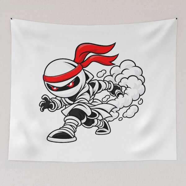 Item preview, Chibi Ninja Smoke Bomb Escape – White Shōzoku designed and sold by Chibi Ninja Squad.