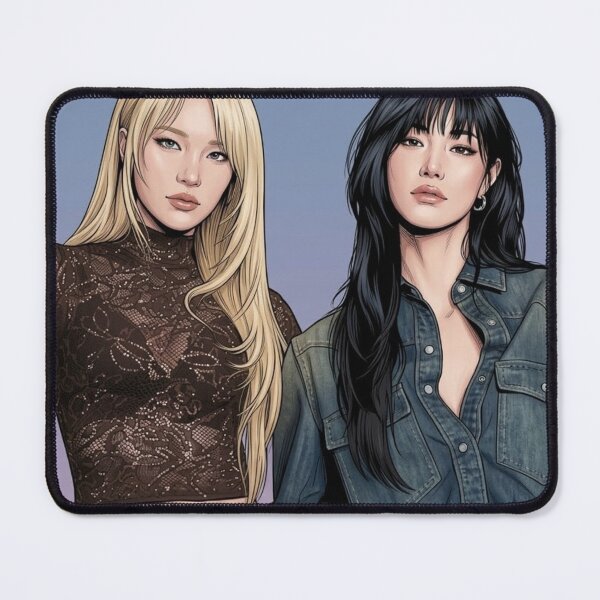 Item preview, JanJingJing Model Laidback Link Actress Thai GL LGBTQ+ Cartoon Decor Comic Wall Art Print Poster Shirt Clock Blanket KDrama designed and sold by Mind Space.