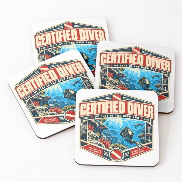 Item preview, Certified Diver We Play In The Deep End Scuba Diving Marine Life Adventure designed and sold by JasonStars123.