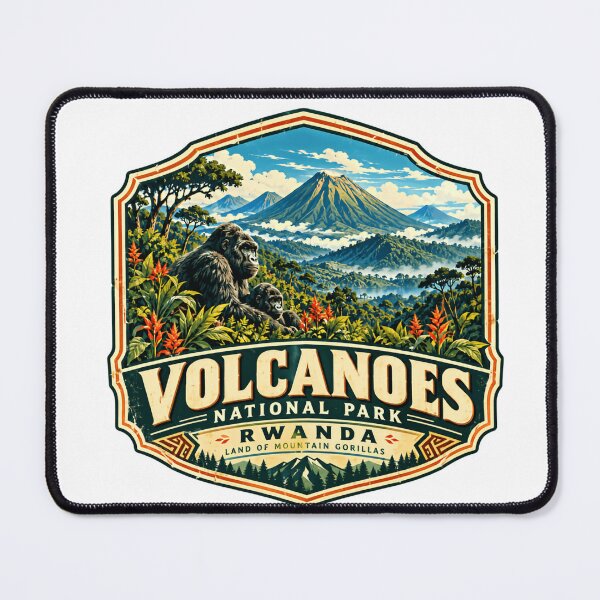 Item preview, Volcanoes National Park Rwanda Land Of Mountain Gorillas Travel Wildlife designed and sold by JasonStars123.