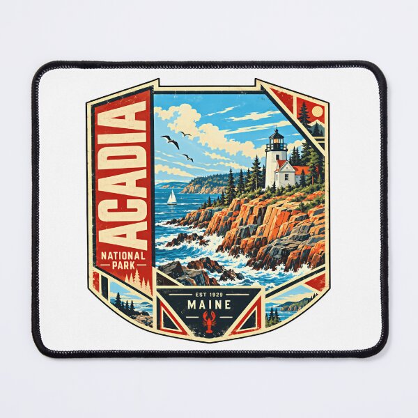 Item preview, Acadia National Park Est 1929 Maine Lighthouse Travel Visitor designed and sold by JasonStars123.