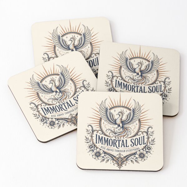 Item preview, Immortal Soul Vintage Botanical Phoenix Poster designed and sold by Nadiename.