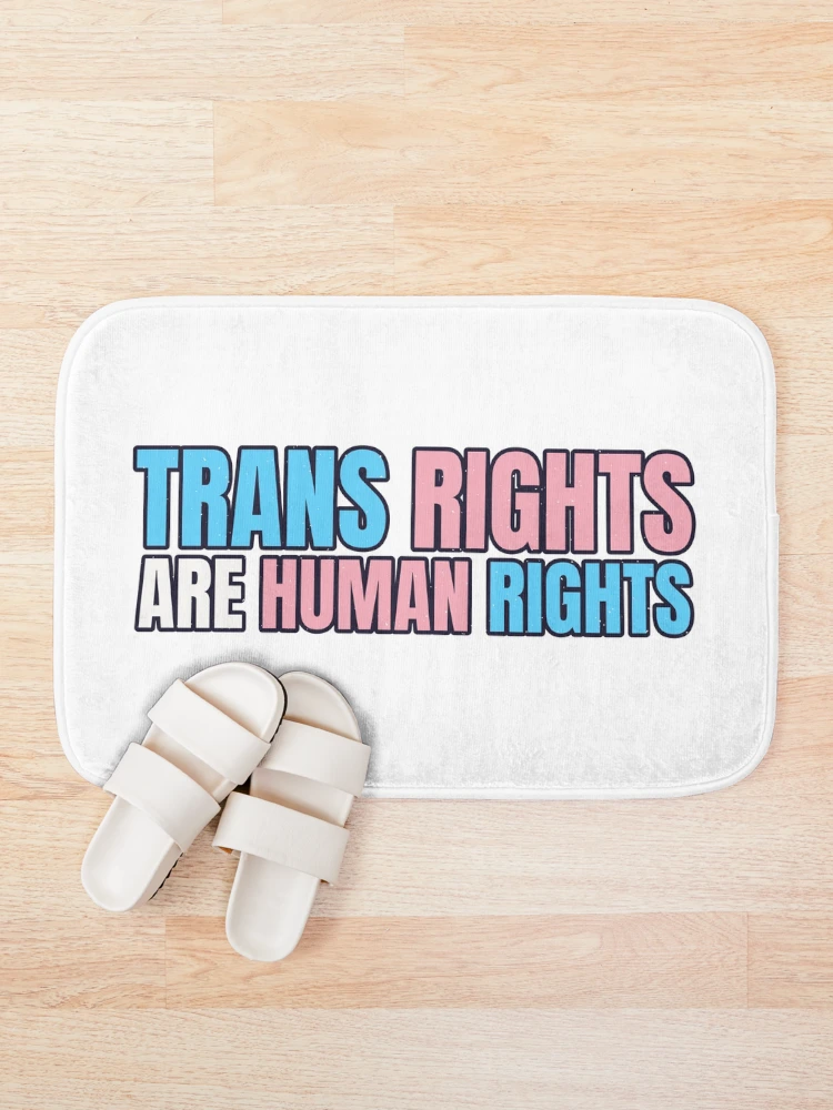 Thumbnail 1 of 6, Bath Mat, Trans Rights designed and sold by StrongLiberal.