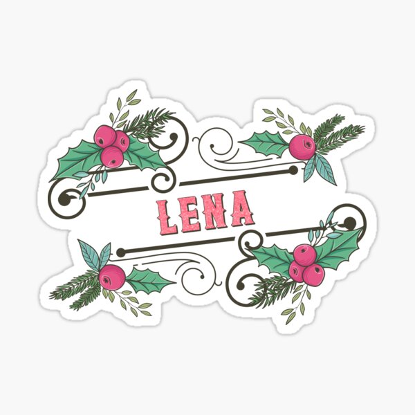 Item preview, Lena Personalized Custom Christmas Name - Cool & Funny Design for Women and Girls designed and sold by Watsonarts.