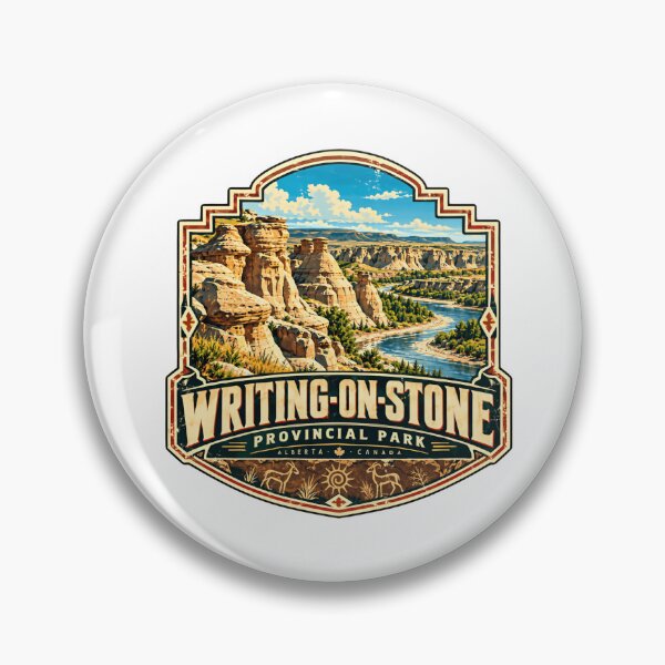 Item preview, Writing-On-Stone Provincial Park Alberta Canada Travel Explorer Souvenir designed and sold by ManilStuck237.