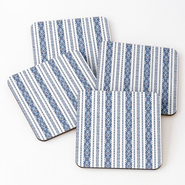 Item preview, rustic blueSapphire Bloom – Blue and Silver Embroidery Pattern designed and sold by DansCreations42.