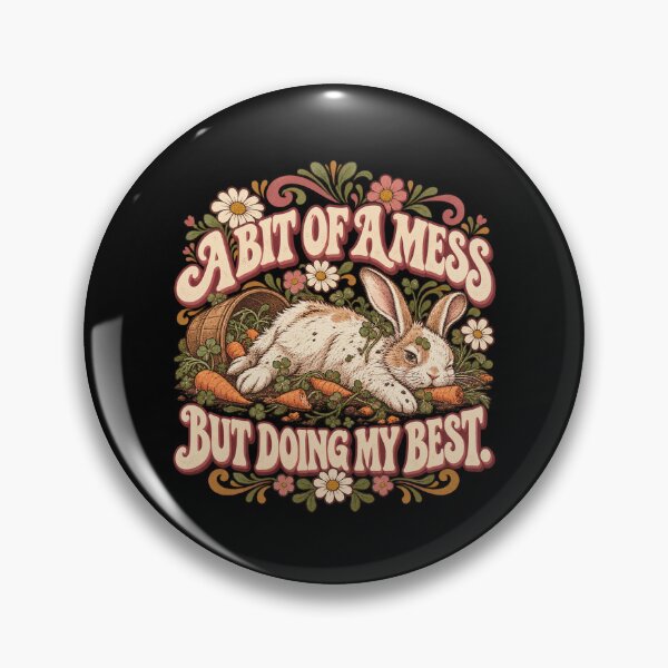 Item preview, A Mess but Doing My Best Bunny designed and sold by Art For You Studio.