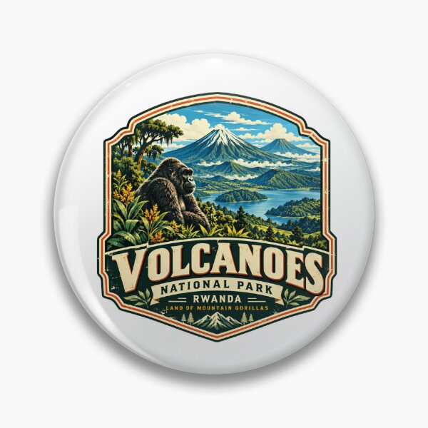 Item preview, Volcanoes National Park Rwanda Land Of Mountain Gorillas African Wildlife Travel Souvenir designed and sold by JasonStars123.