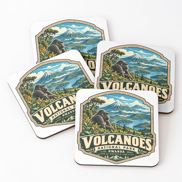 Item preview, Volcanoes National Park Rwanda Land Of Mountain Gorillas African Wildlife Travel Souvenir designed and sold by JasonStars123.