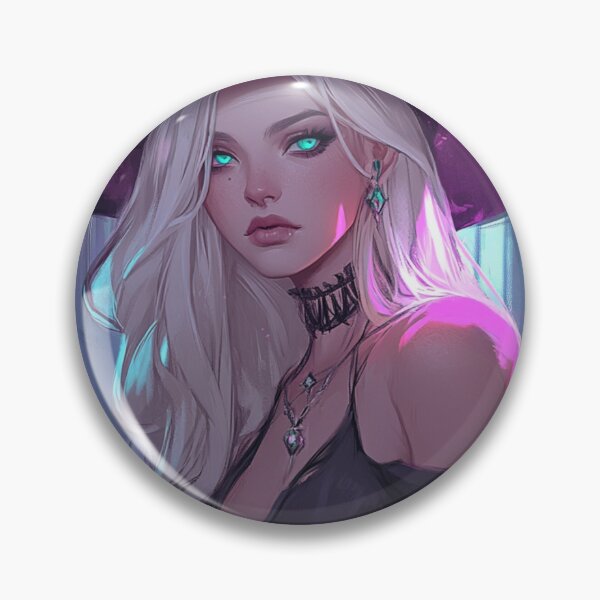 Item preview, Violet Enchantment – White-Haired Gothic Witch designed and sold by WhimsyWink.