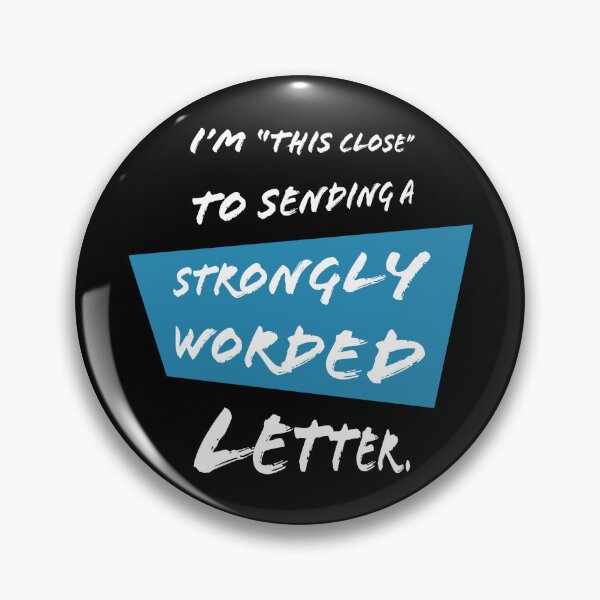 Item preview, The Very Threat of a Strongly Worded Letter (for dark backgrounds) designed and sold by ubiquitoid.