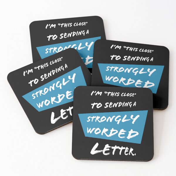 Item preview, The Very Threat of a Strongly Worded Letter (for dark backgrounds) designed and sold by ubiquitoid.