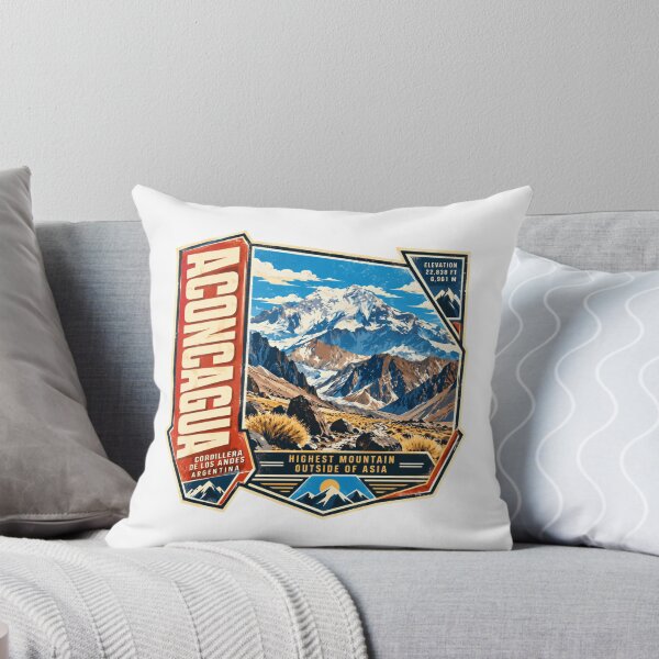 Item preview, Aconcagua Cordillera De Los Andes Argentina Highest Mountain Outside Of Asia Elevation 22,838 Ft 6,961 M Mountaineering Hiker Traveler designed and sold by JasonStars123.