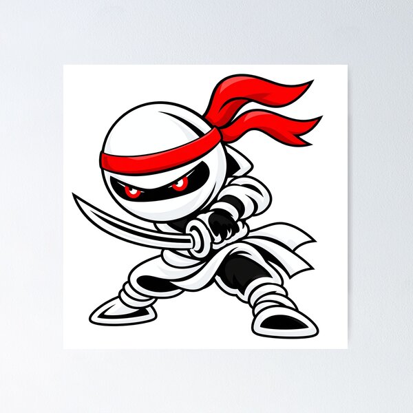 Item preview, Chibi Ninja Katana Strike - White Shōzoku designed and sold by Chibi Ninja Squad.
