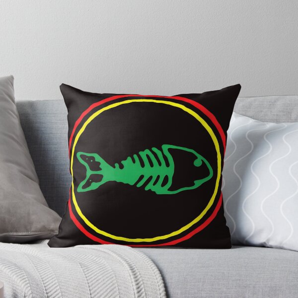 Item preview, Skeletal Fish Emblem Black Red Yellow designed and sold by Millle-Feuye.