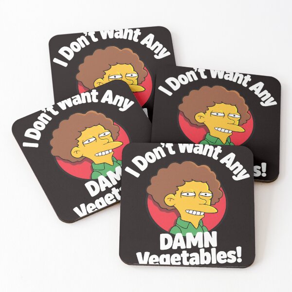 Item preview, I Don't Want Any Damn Vegetables! Character Quote designed and sold by Millle-Feuye.