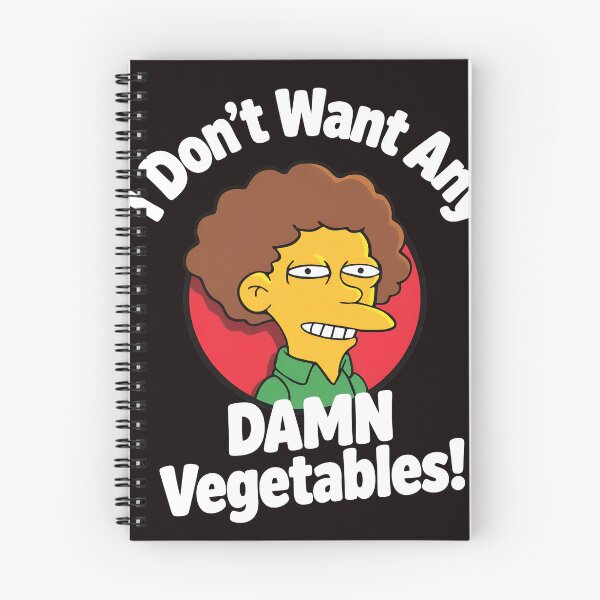Item preview, I Don't Want Any Damn Vegetables! Character Quote designed and sold by Millle-Feuye.