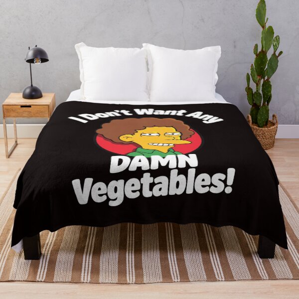 Item preview, I Don't Want Any Damn Vegetables! Character Quote designed and sold by Millle-Feuye.