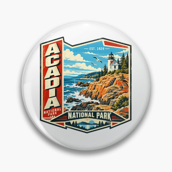 Item preview, Acadia National Park Est. 1929 Maine Traveler Explorer Hiking Souvenir designed and sold by JasonStars123.