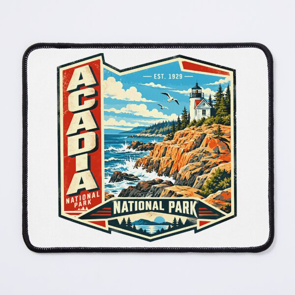 Item preview, Acadia National Park Est. 1929 Maine Traveler Explorer Hiking Souvenir designed and sold by JasonStars123.