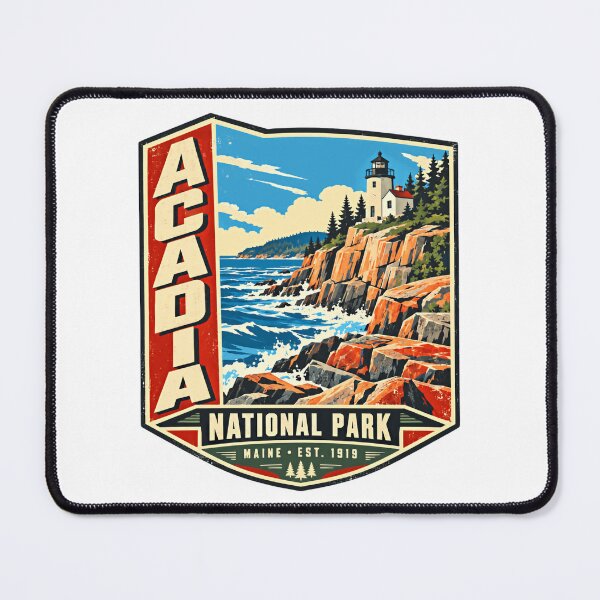 Item preview, Acadia National Park Maine Est 1919 Travel Souvenir Hiker designed and sold by ManilStuck237.