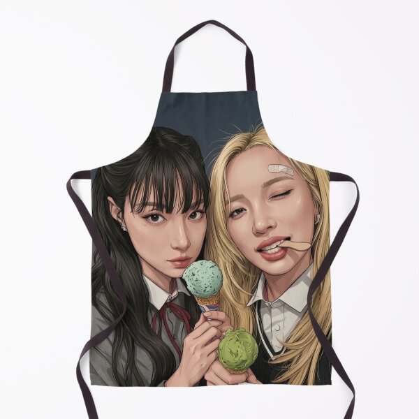 Item preview, JanJingJing Sweet Treat Model Actress Thai GL LGBTQ+ Cartoon Decor Comic Wall Art Print Poster Shirt Clock Blanket KDrama designed and sold by Mind Space.