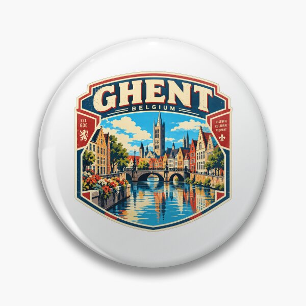 Item preview, Ghent Belgium Travel Tourist Souvenir Est. 630 Historic Cultural Vibrant designed and sold by ManilStuck237.