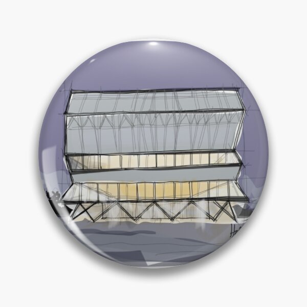 Item preview, Sketch of Bio Bio Theater SMILJAN RADIC architecture  designed and sold by FreehandSketch.