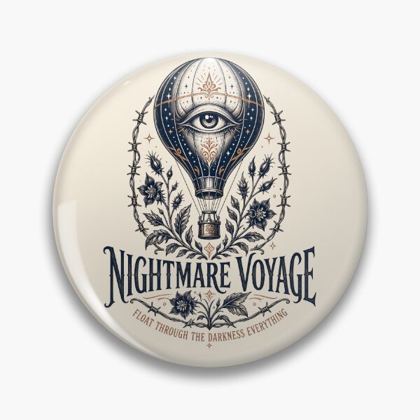Item preview, Nightmare Voyage Vintage Terrifying Balloon Poster designed and sold by Nadiename.