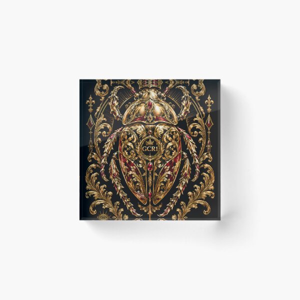 Item preview, GCR1 Golden Emperor Beetle – Royal Gold Scarab Baroque Art designed and sold by GCR1.