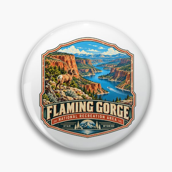 Item preview, Flaming Gorge National Recreation Area Utah Wyoming Travel Souvenir Outdoor Nature designed and sold by kristyparkStar3.