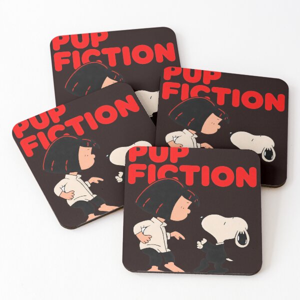 Item preview, Pup Fiction Cartoon Dog and Girl Parody designed and sold by AXA-Walahada.