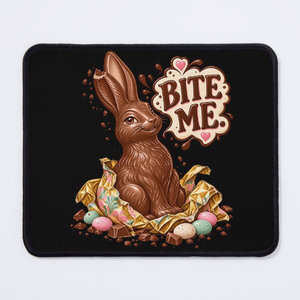 Item preview, Chocolate Bunny Says Bite Me designed and sold by Art For You Studio.