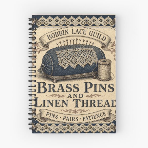 Item preview, Brass Pins and Linen Thread Alfileres de Encaje designed and sold by BoosterShop.