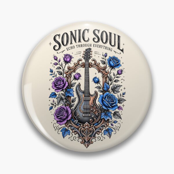 Item preview, Sonic Soul Vintage Botanical Guitar Poster designed and sold by Nadiename.