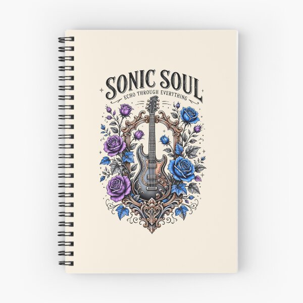 Item preview, Sonic Soul Vintage Botanical Guitar Poster designed and sold by Nadiename.