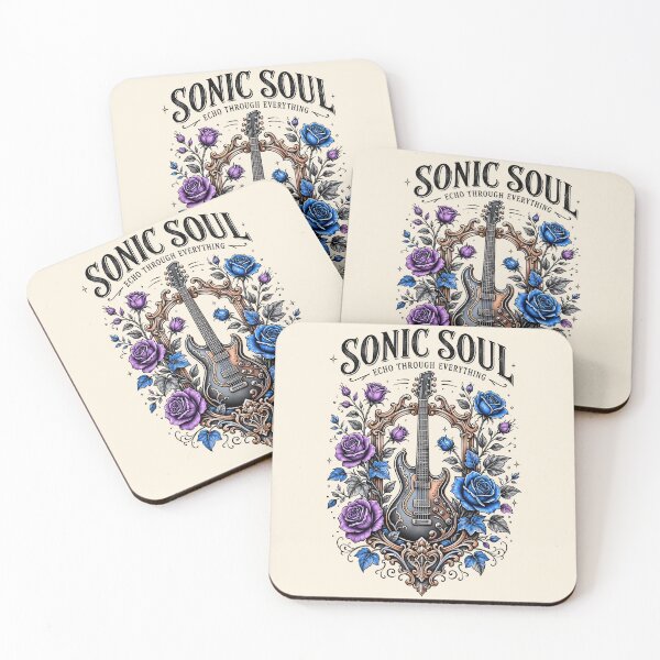 Item preview, Sonic Soul Vintage Botanical Guitar Poster designed and sold by Nadiename.