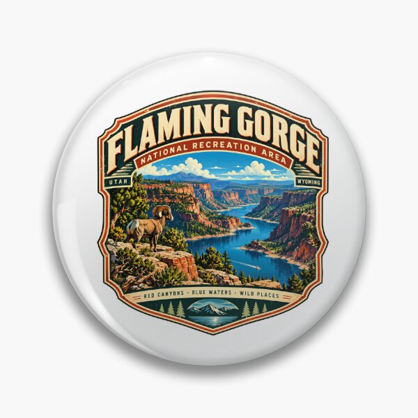 Item preview, Flaming Gorge National Recreation Area Utah Wyoming Travel Outdoors Souvenir designed and sold by kristyparkStar3.
