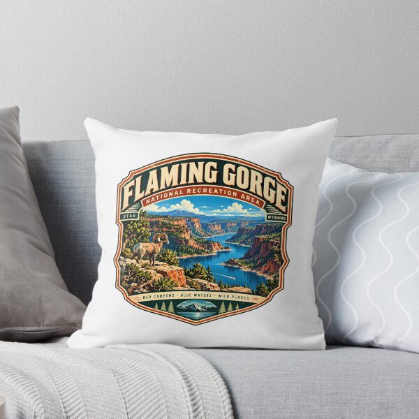 Item preview, Flaming Gorge National Recreation Area Utah Wyoming Travel Outdoors Souvenir designed and sold by kristyparkStar3.