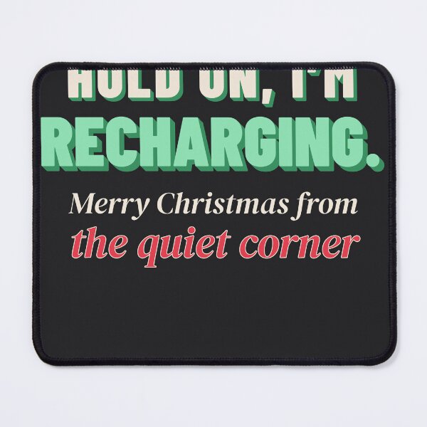 Item preview, Hold On I'm Recharging Funny Introvert Christmas Humor designed and sold by SickDesign.
