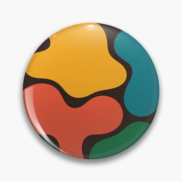 Item preview, Retro Abstract Organic Shapes Mid Century Pattern designed and sold by Mindful Wall Art Studio.