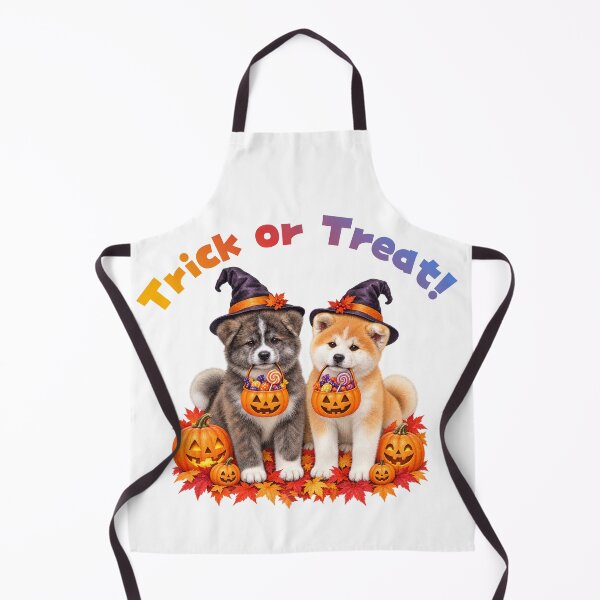 Item preview, Cute Akita Dog Puppies Halloween Trick or Treat - Spooky Japanese Dog Art designed and sold by japan-picto.