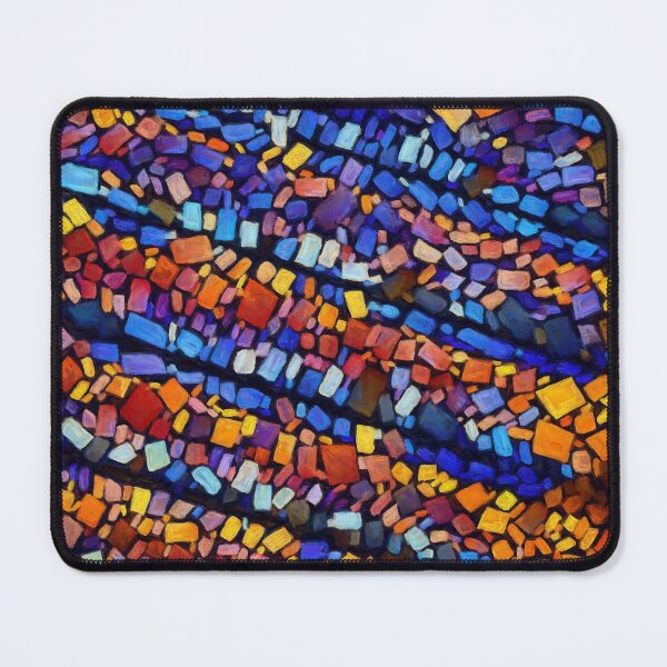Item preview, Blue Accented Mosaic Pattern designed and sold by Jill Nightingale.