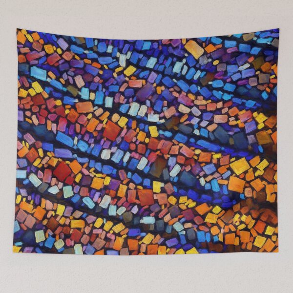 Item preview, Blue Accented Mosaic Pattern designed and sold by Jill Nightingale.